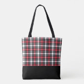 Tote Bag Monogramme rouge blanc noir (Dos)