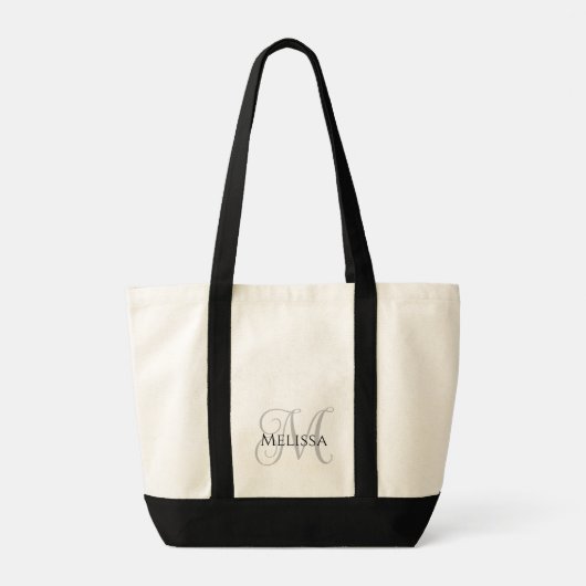 Tote Bag Monogramme simple (Dos)