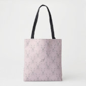 Tote Bag Monogramme simple Elegant Blush Parties scintillan (Devant)