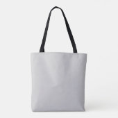 Tote Bag Monogramme simple gris clair (Dos)