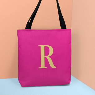 Tote Bag Monogramme Simple Moderne