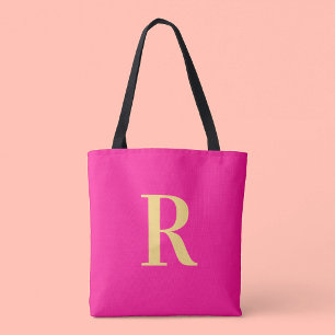 Tote Bag Monogramme Simple Moderne