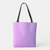 Tote Bag Monogramme simple | Ombre subtil rose/violet (Dos)