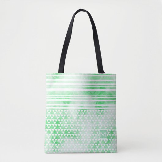 Tote Bag Monogramme Smokey vert trié DP noir (Devant)