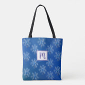 Tote Bag Monogramme Snowflakes (Dos)