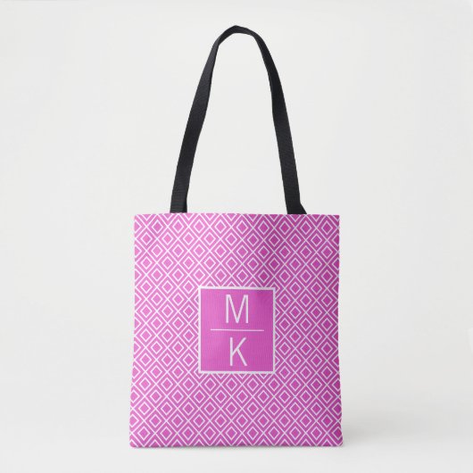 Tote Bag Monogramme Splitter GL Carré doré rose (Devant)