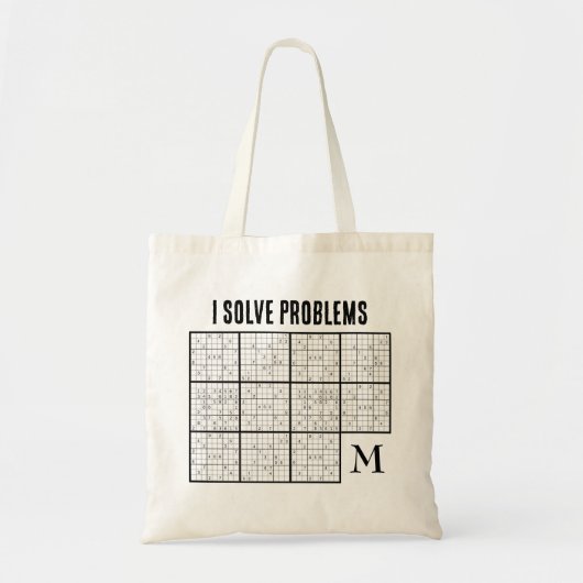 Tote Bag Monogramme Sudoku (Devant)