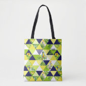 Tote Bag Monogramme Trendy Cockatoo Parrot Floral (Devant)