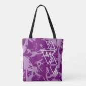 Tote Bag Monogramme TS de déformation violette (Dos)