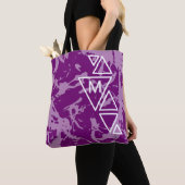 Tote Bag Monogramme TS de déformation violette (De près)