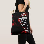 Tote Bag Monogramme TS en marbre rouge (De près)