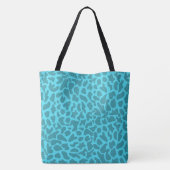Tote Bag monogramme turquoise sauvage (Dos)