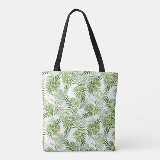 Tote Bag Monogramme vert des palmettes | (Dos)