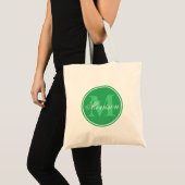 Tote Bag Monogramme vert Prestige (Devant (produit))