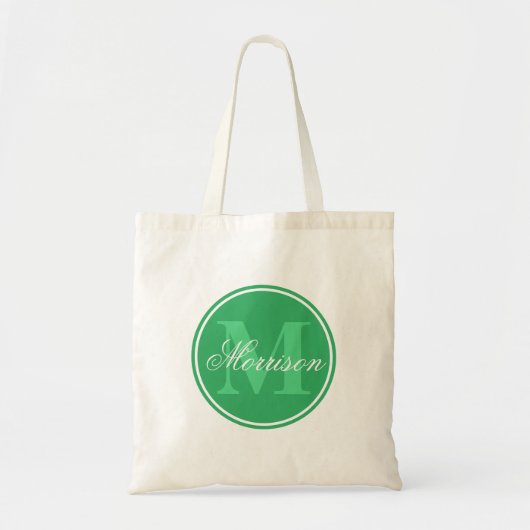 Tote Bag Monogramme vert Prestige (Devant)