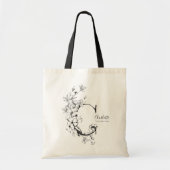 Tote Bag monogrammed de Rustic Letter C (Devant)
