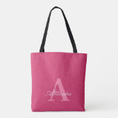Tote Bag Monographie de la photographie rose Fourre-tout (Dos)