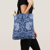 Tote Bag Monotone bleu Pimpernel, William Morris (De près)