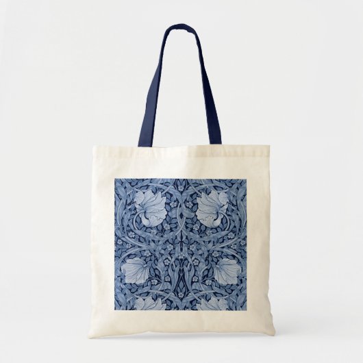Tote Bag Monotone bleu Pimpernel, William Morris (Devant)