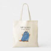 Tote Bag Monster Candy Moderne Monogramme Halloween (Dos)
