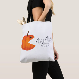 Tote Bag Monster citrouille vs Ghosts - Halloween Éffrayant