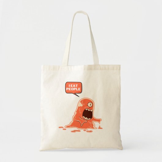 Tote Bag Monster mange des gens (Devant)