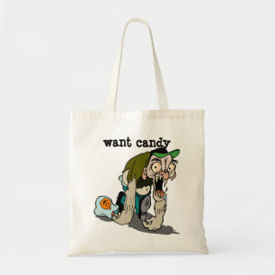 Tote Bag Monster Want Candy