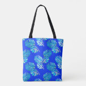 Tote Bag Monstera Brise Bleu Cobalt (Dos)