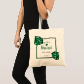 Tote Bag Monstera Leaf Destination Mariage Bienvenue (Devant (produit))