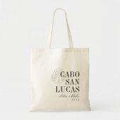 Tote Bag Monstera Leaf Destination Mariage Bienvenue (Devant)