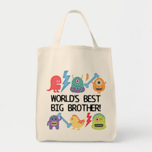 Tote Bag Monsters World's Best Big Brother
