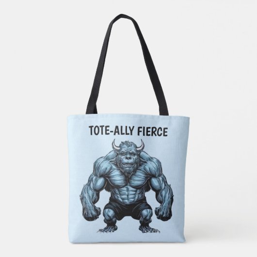 Tote Bag Monstre à cornes (Dos)