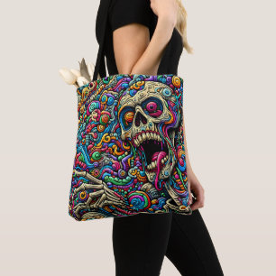 Tote Bag Monstre Abstrait coloré