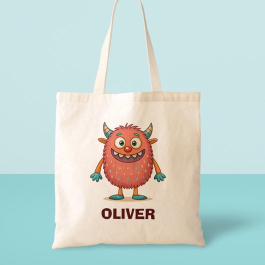 Tote Bag Monstre coloré mignon