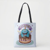 Tote Bag Monstre d'anniversaire (Devant)