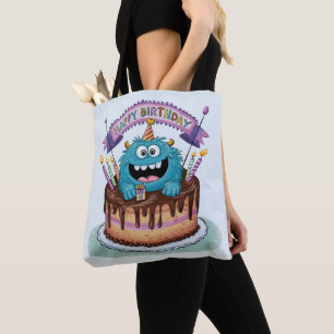 Tote Bag Monstre d'anniversaire