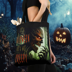 Tote Bag Monstre de bois d'horreur déplaisant, démon ou gho