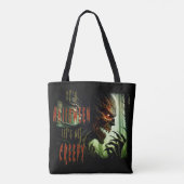 Tote Bag Monstre de bois d'horreur déplaisant, démon ou gho (Dos)