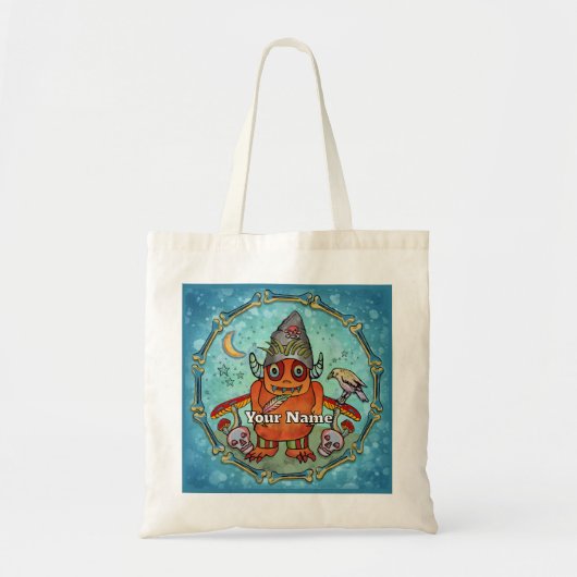 Tote Bag Monstre de sorcier noir (Devant)