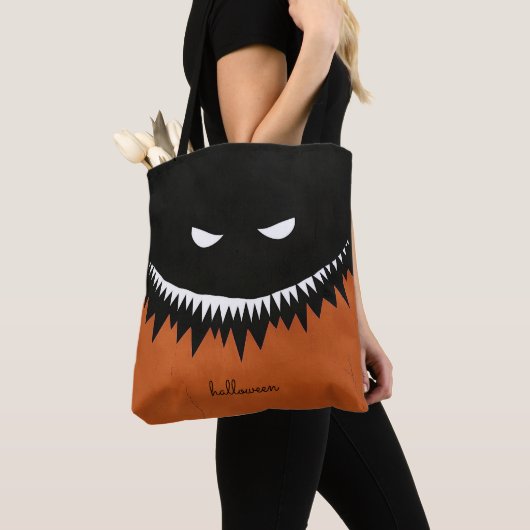 Tote Bag Monstre d'Halloween (De près)