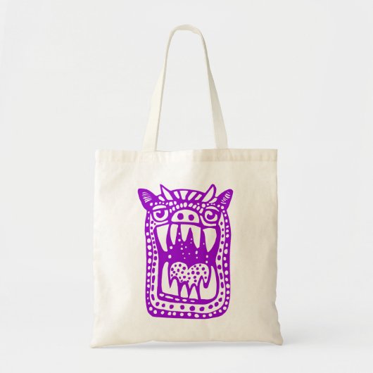 Tote Bag Monstre d'horreur - violet (Devant)