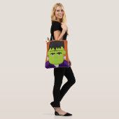 Tote Bag Monstre vert (Sur le modèle)