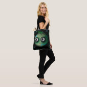 Tote Bag Monstre vert Kawaii (Sur le modèle)