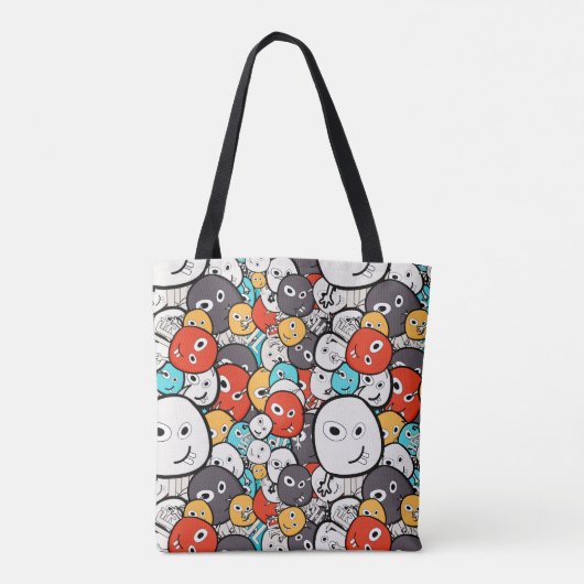 Tote Bag Monstres de dessin (Dos)