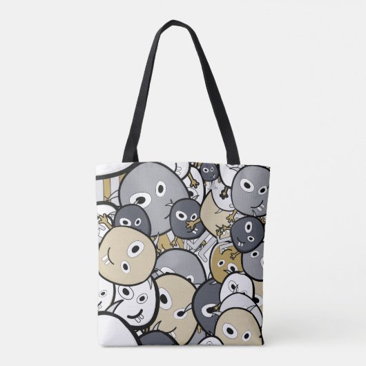 Tote Bag Monstres de Doodle (Dos)