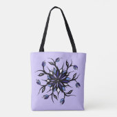 Tote Bag Monstres Et Dents De Mandala Floral Gothique (Dos)