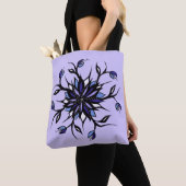 Tote Bag Monstres Et Dents De Mandala Floral Gothique (De près)