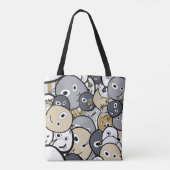 Tote Bag Monstres gribouillés (Dos)