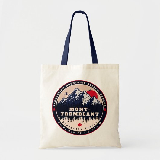 Tote Bag Mont-Tremblant Québec Montagnes Laurentiennes Cana (Devant)