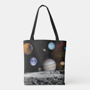 Tote Bag Montage d'images du système solaire par Voyager Ph